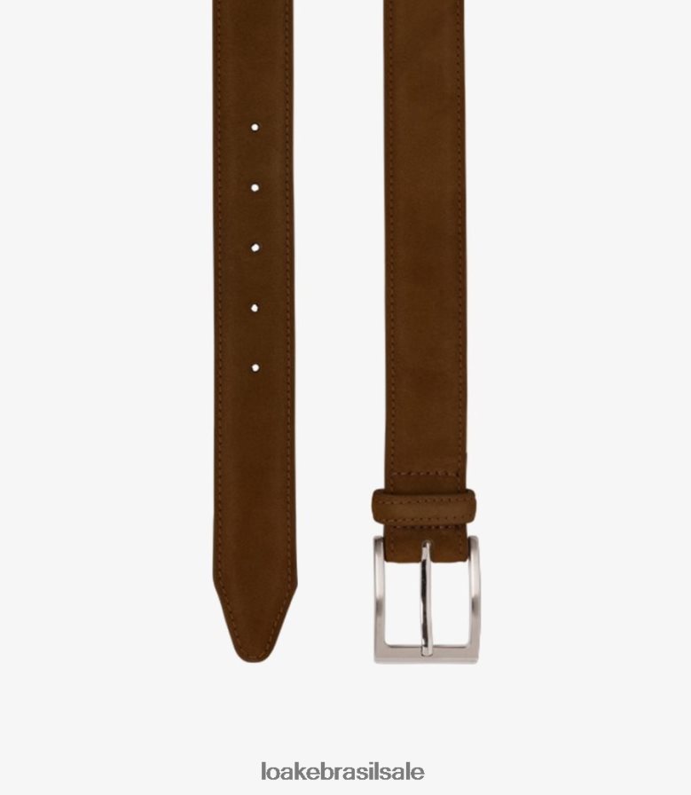 cinto de williamcamurça marrom J8F66V215 Loake acessórios