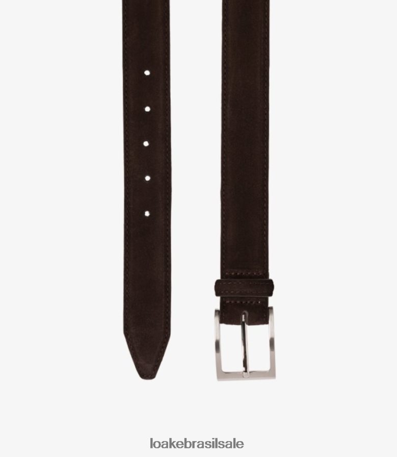 cinto de williamcamurça marrom escuro J8F66V219 Loake acessórios