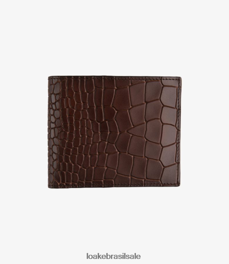 carteira lombardamarrom escuro J8F66V233 Loake couro