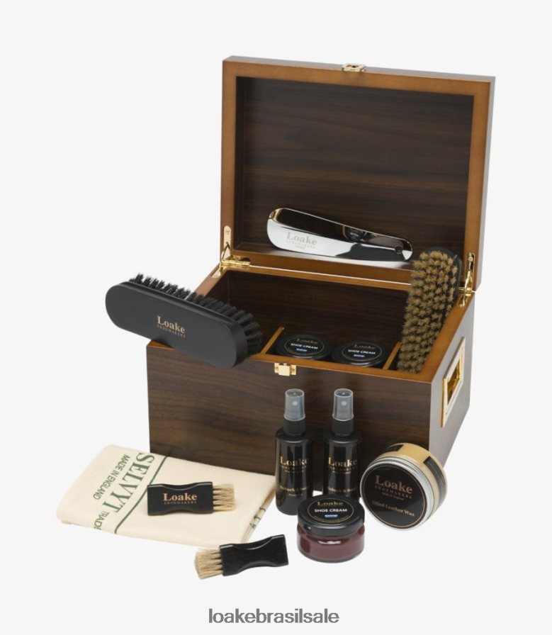 caixa de manobrista de luxoclássico J8F66V266 Loake cuidados com sapatos