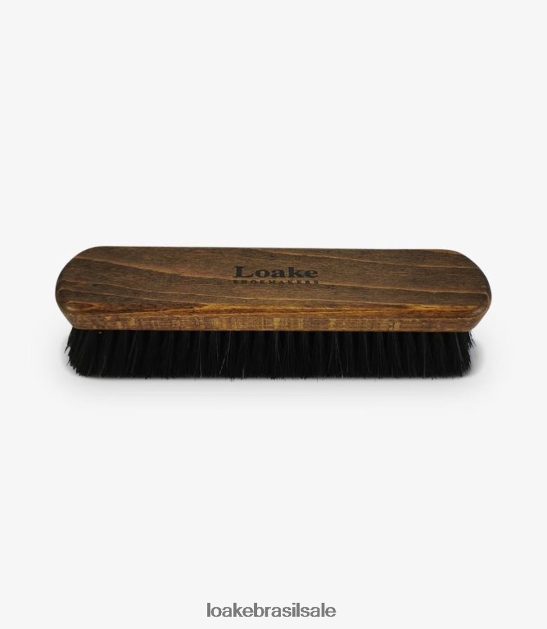 escova de crina grandepreto J8F66V280 Loake cuidados com sapatos