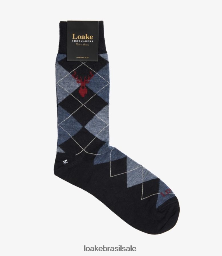 meias argylemarinha J8F66V254 Loake acessórios