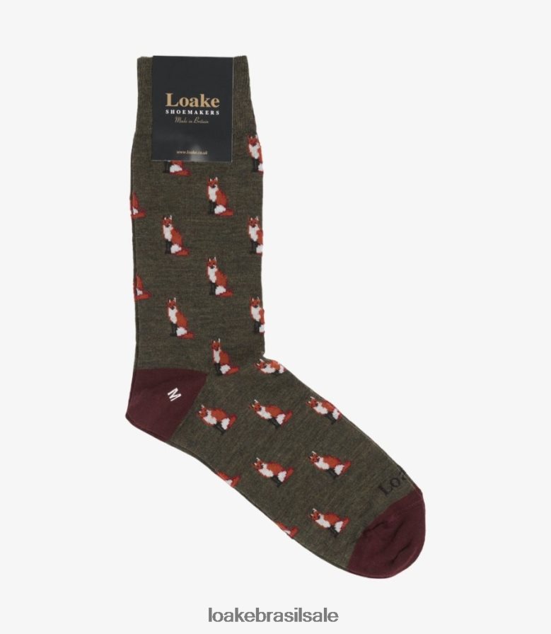 meias de raposamarrom J8F66V264 Loake acessórios