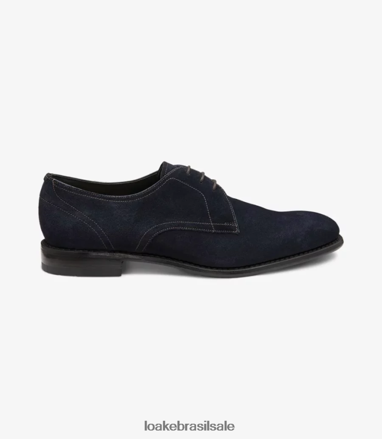 athertoncamurça azul marinho J8F66V160 Loake gravatas lisas
