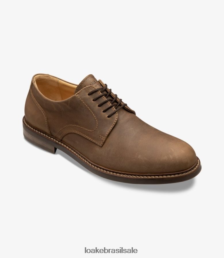 franklinnubuck marrom J8F66V166 Loake gravatas lisas