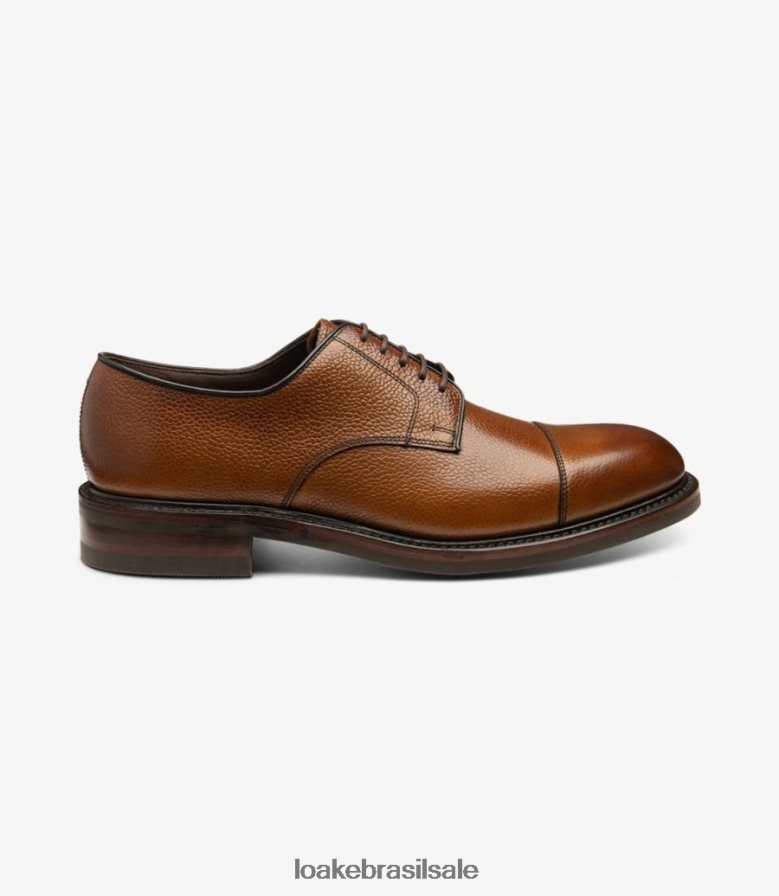 mais adiantegrão de castanha J8F66V147 Loake gravatas lisas
