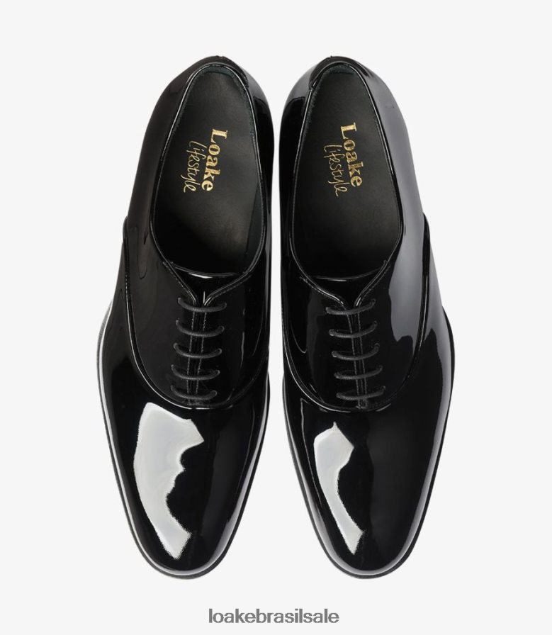 patentepreto J8F66V163 Loake gravatas lisas