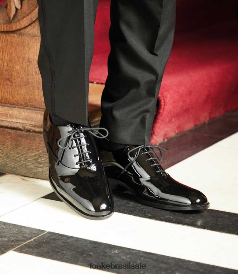 patentepreto J8F66V163 Loake gravatas lisas