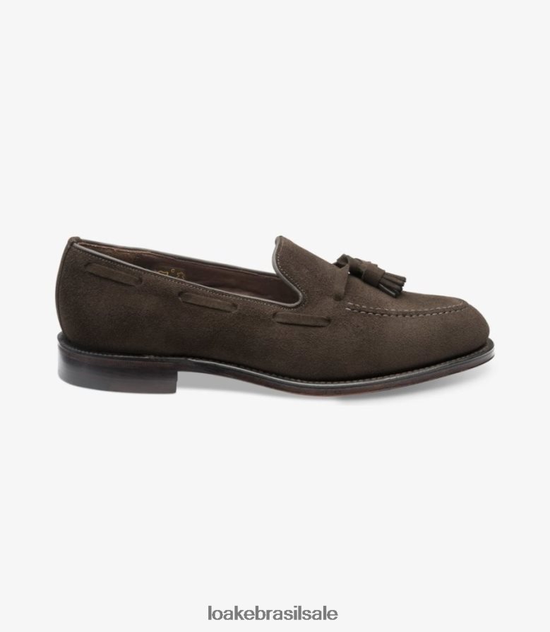 russellcamurça marrom chocolate J8F66V49 Loake mocassins