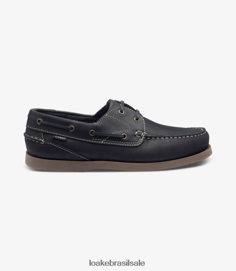 lymingtonnubuck marinho J8F66V75 Loake sapatos de barco
