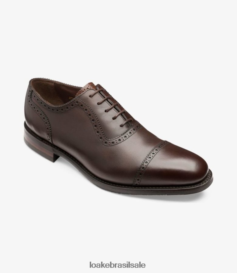 frotamarrom escuro J8F66V171 Loake semi brogues