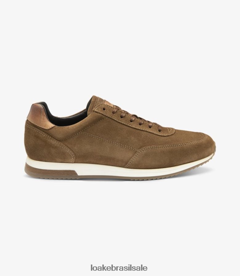 corrimãocamurça bege J8F66V40 Loake tênis e tênis