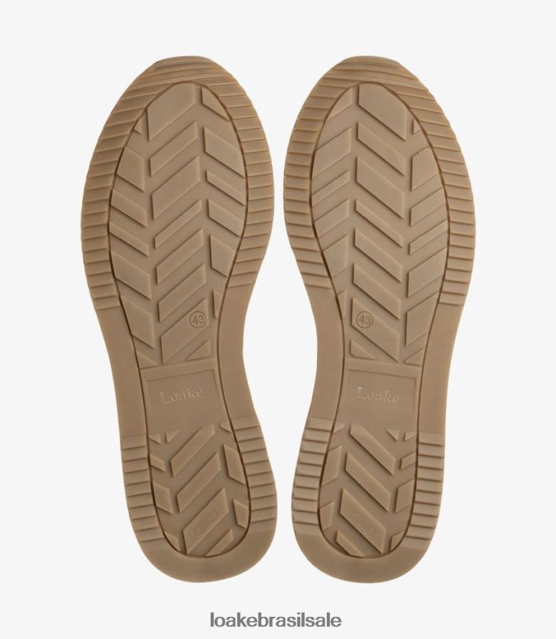 corrimãocamurça bege J8F66V40 Loake tênis e tênis