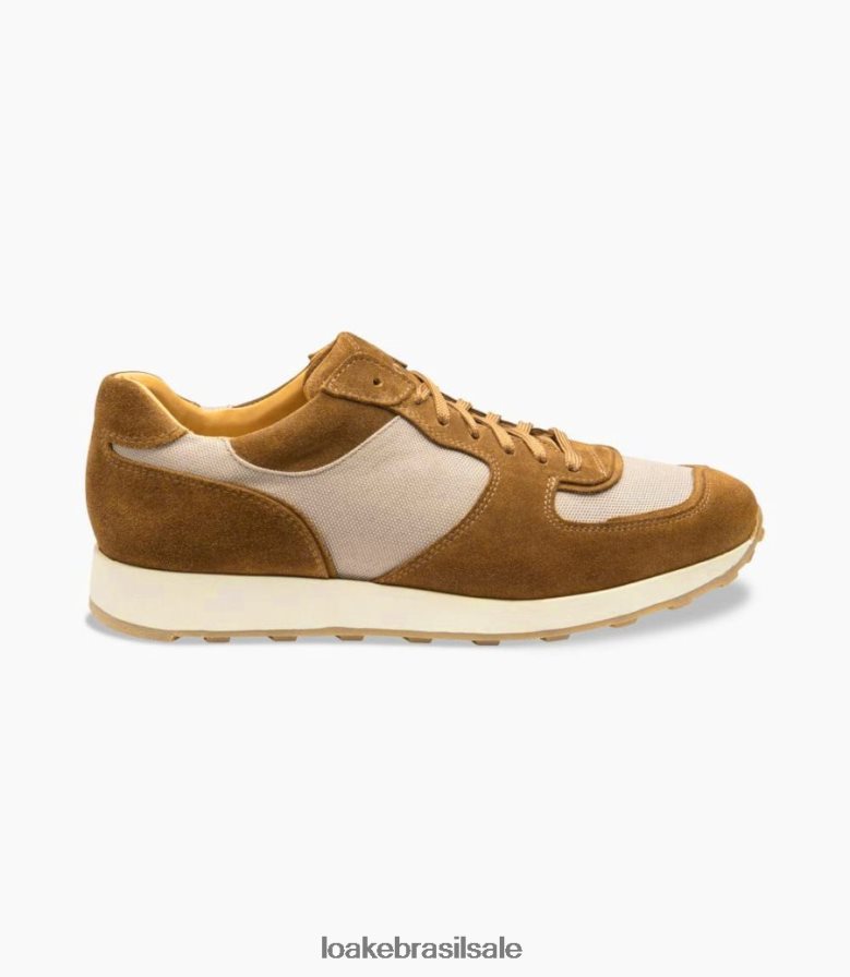 fomentarcamurça bege J8F66V35 Loake tênis e tênis