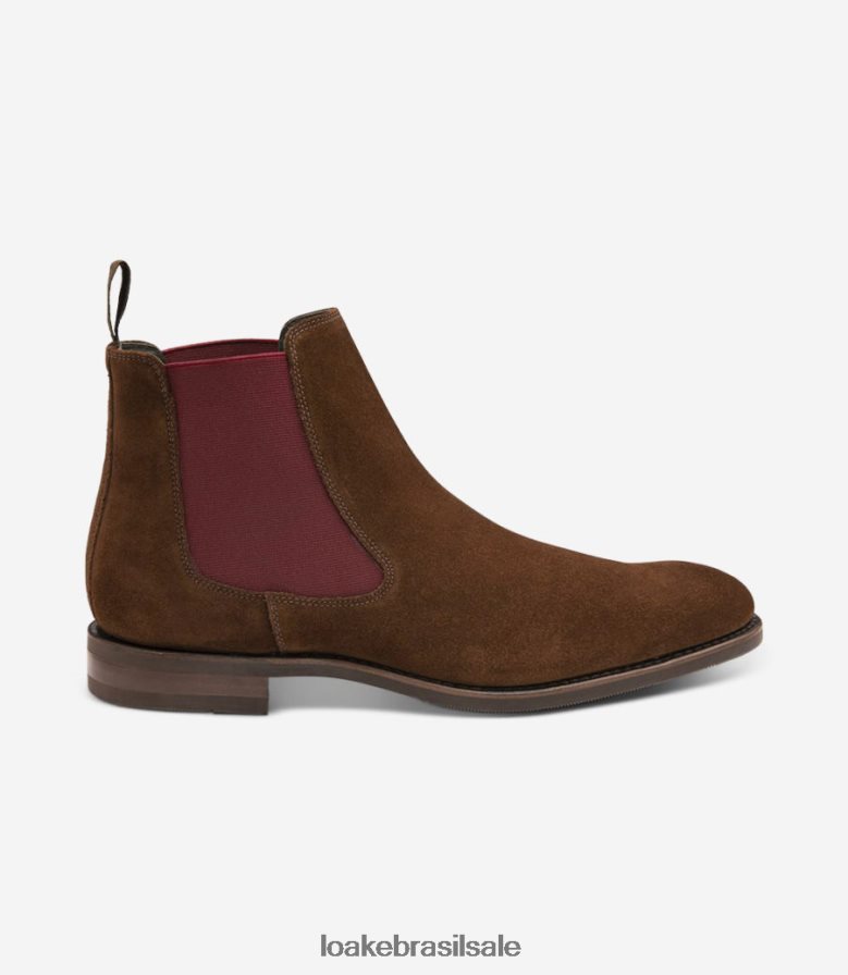 avisocamurça marrom J8F66V102 Loake botas
