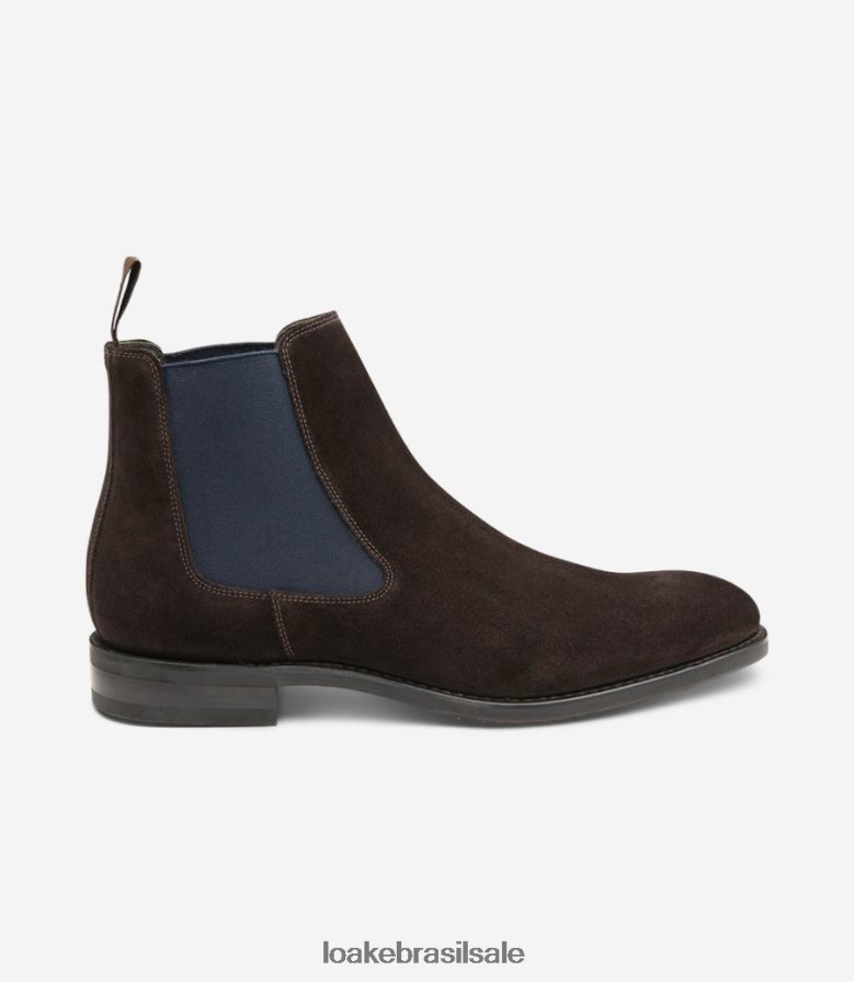 avisocamurça marrom escuro J8F66V103 Loake botas
