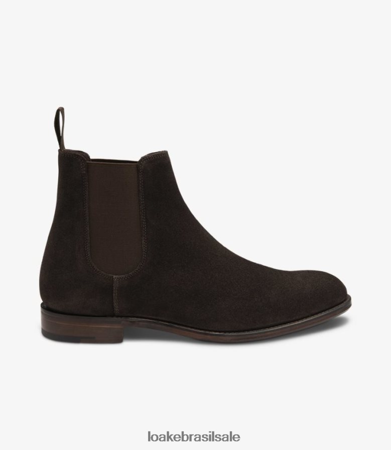 cobregatecamurça marrom escuro J8F66V92 Loake botas