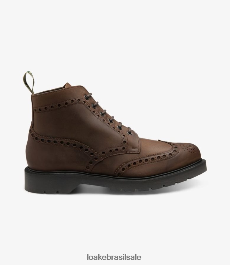 calibrarnubuck oleado marrom J8F66V134 Loake botas