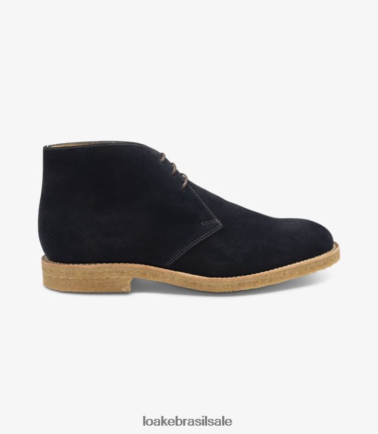 rivingtoncamurça azul marinho J8F66V139 Loake botas