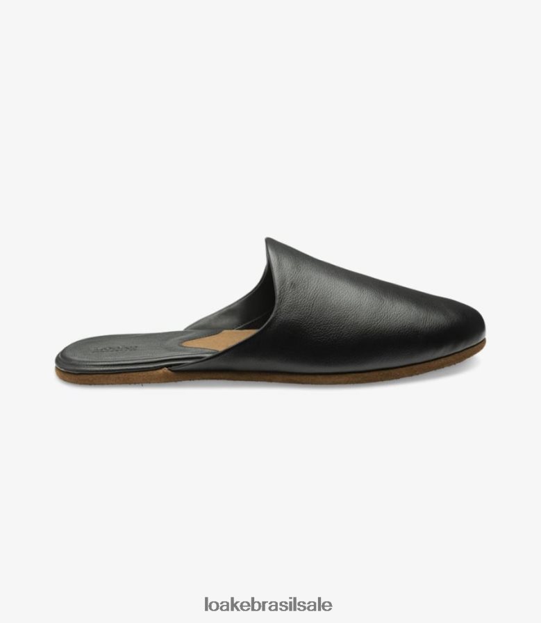 chinelos de garrickgrão preto J8F66V204 Loake sapato
